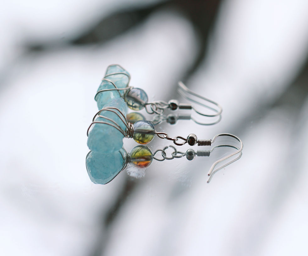 Thumbnail: scalloped hammerhead shark earrings