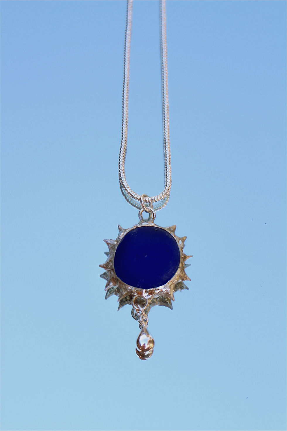 Thumbnail: Dark Blue Marble Necklace
