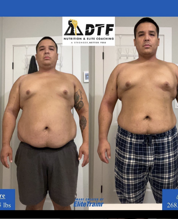 DTF Coaching | Before and After Body Transformation Image