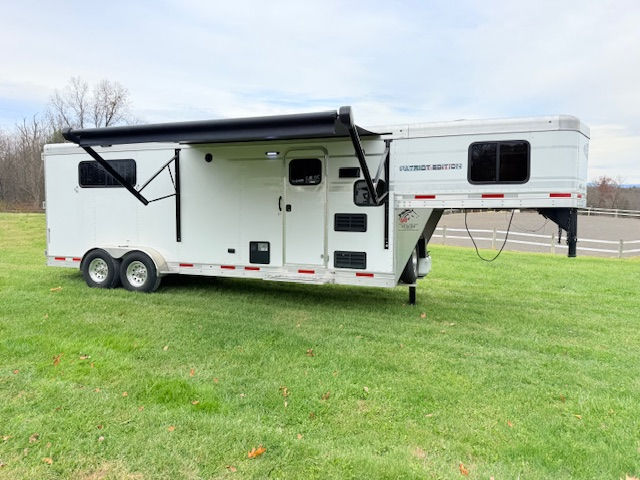 USED 2022 SMC Patriot 3 Horse, 7' LQ,  Stock #0391