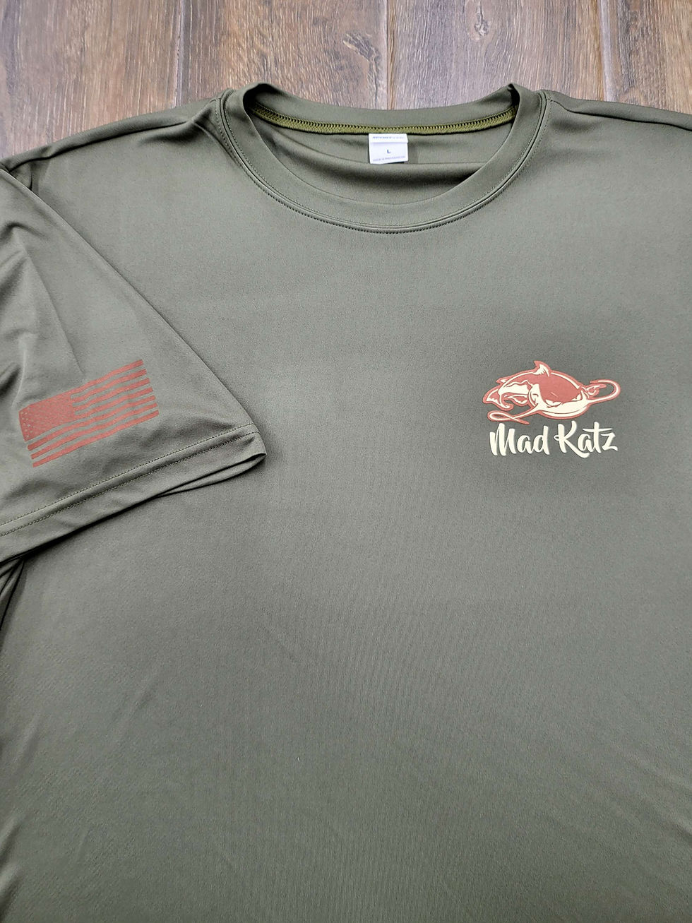 Thumbnail: Dri-Kat Tee Olive Drab-Hunters Brown