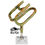 Thumbnail: Fishbite rod holder Hunters green orange and black swirl 4pc with base. 