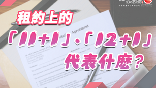 租約上的「11+1」、「12+1」 代表什麽?
