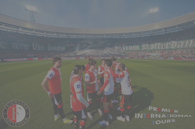 Visiting a Feyenoord pro game during an Elite Development Tour with Premier International Tours