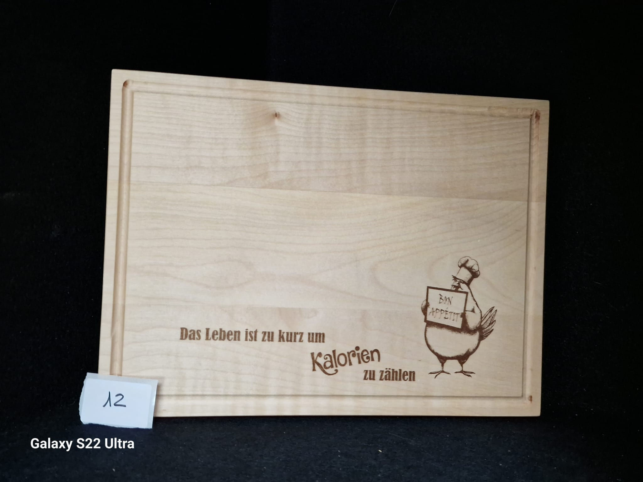 Frühstücksbrettchen  "Huhn bon apetit"