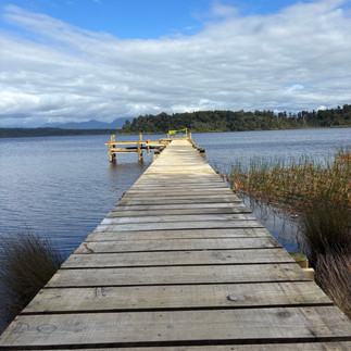 Sunset Boardwalk to the Lake