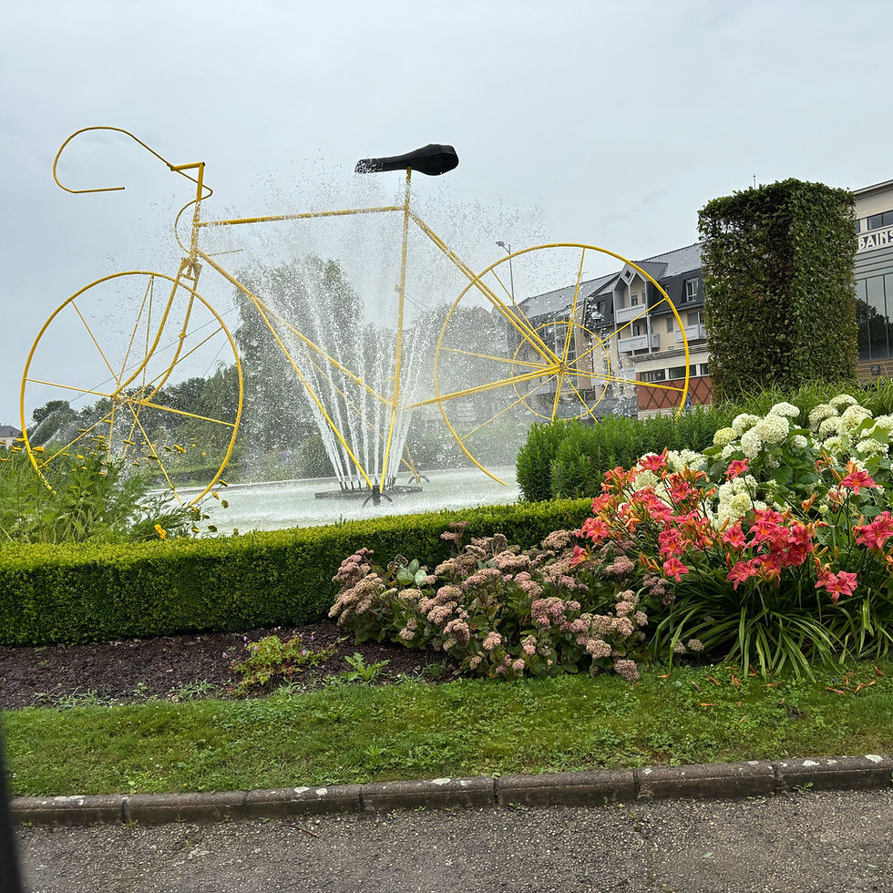 Another fountain this time with a bike.