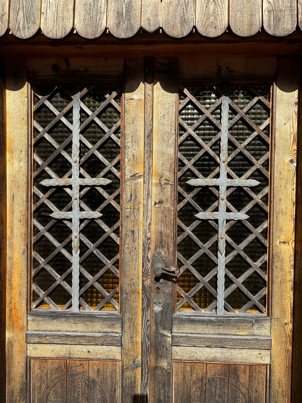 The Russian chapel doors could tell some stories