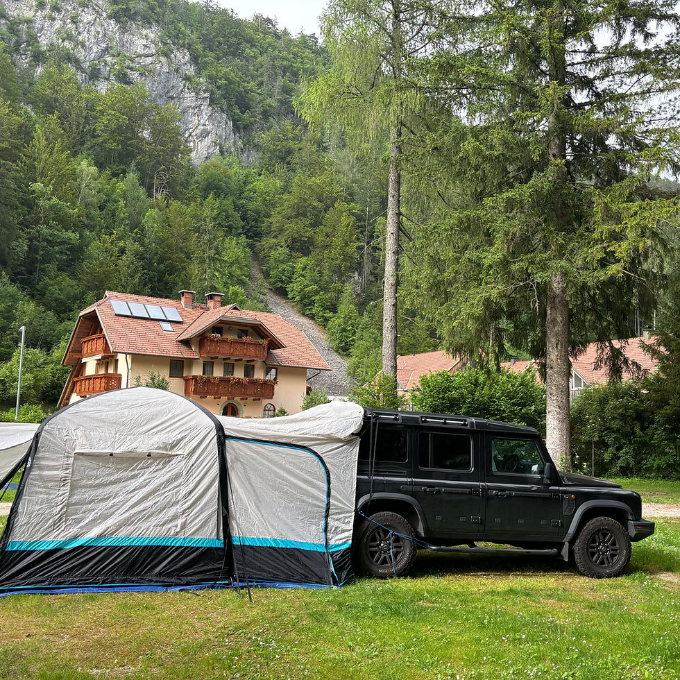 We had a perfect pitch with lots of space, flat ground and amazing views