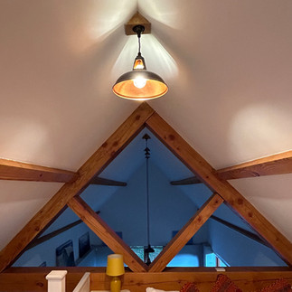 The apex lit up at night