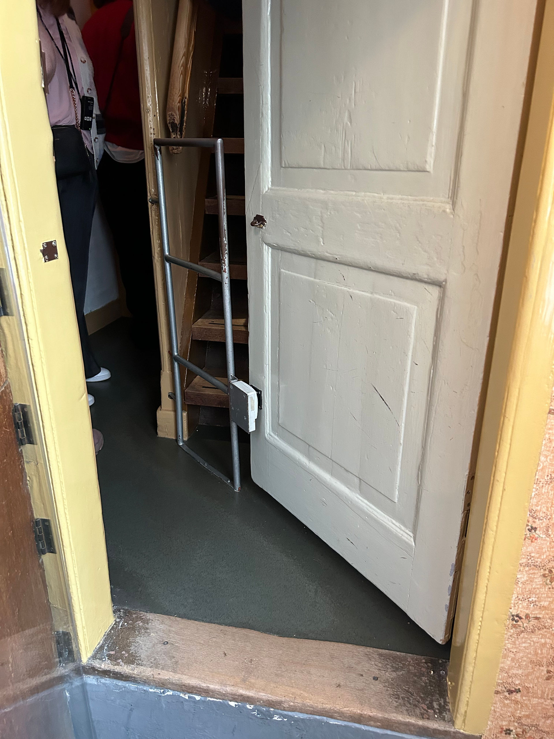 Anne Frank's House doorway behind the bookshelf