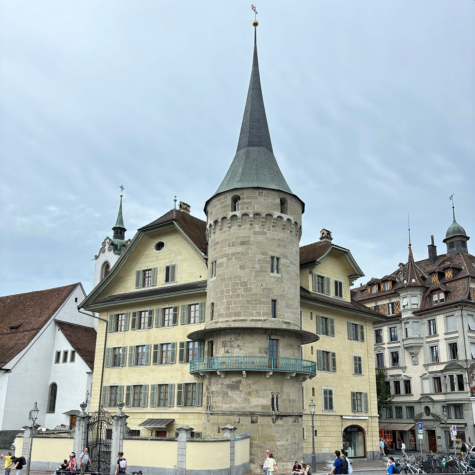 The old Town buildings of Lucerne