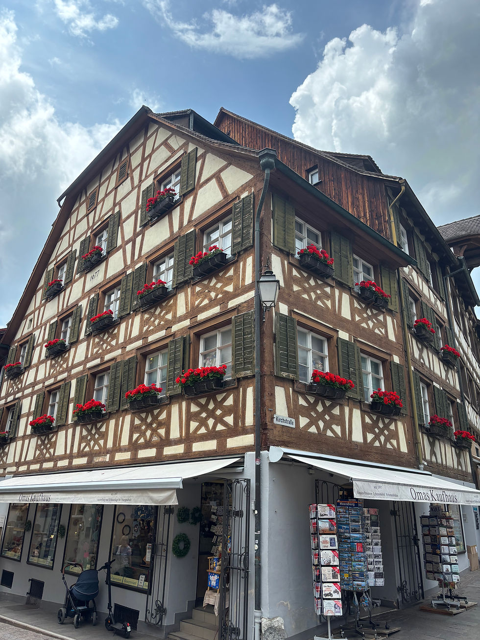 As you walk up the steep hill from the harbour you find the old town with lots of charming buildings