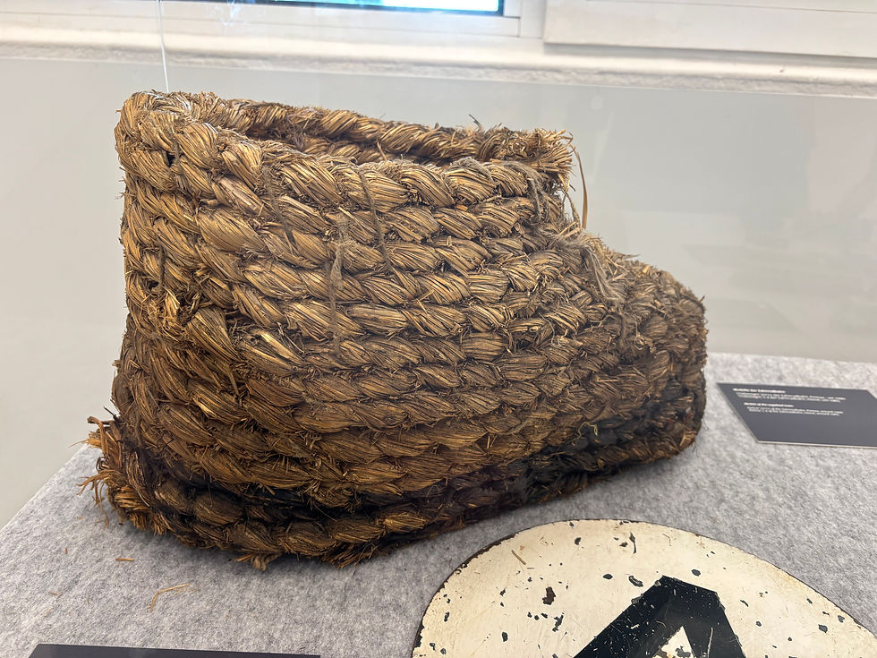 A primitive snow boot