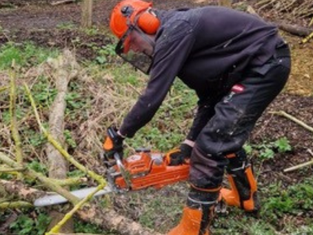 The Skill Mill Northumberland get hands on with Chainsaw training