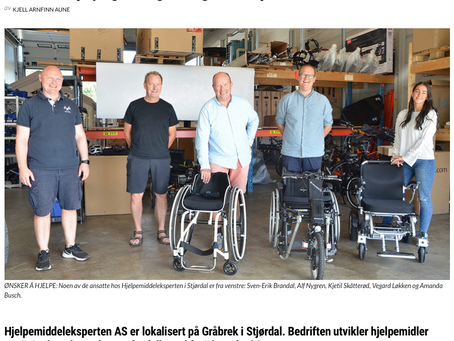 Les om oss i lokalavisen!