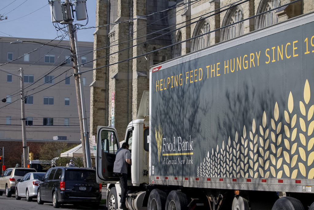 The Food Bank of Central New York has seen evidence of a sharp uptick in demand for some areas it serves. (Photo credit: Meghan Hendricks)