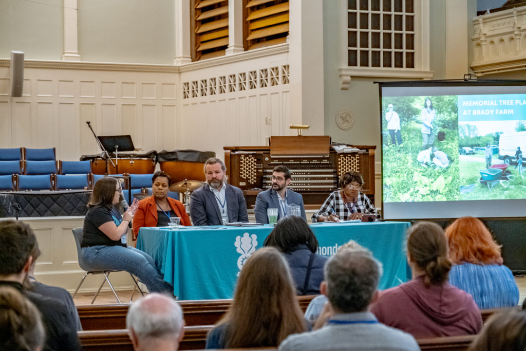 Left to right: Maura Ackerman, Deputy Mayor Sharon Owens, Owen Kerney, Joe Nehme, and Jaqueline LaSonde. (Credit: Matt Glowacki)