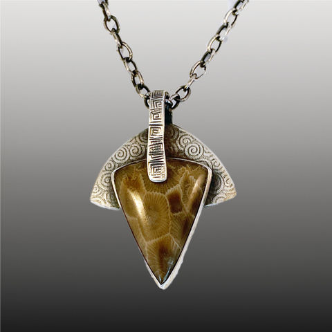Petosky stone statment pendant