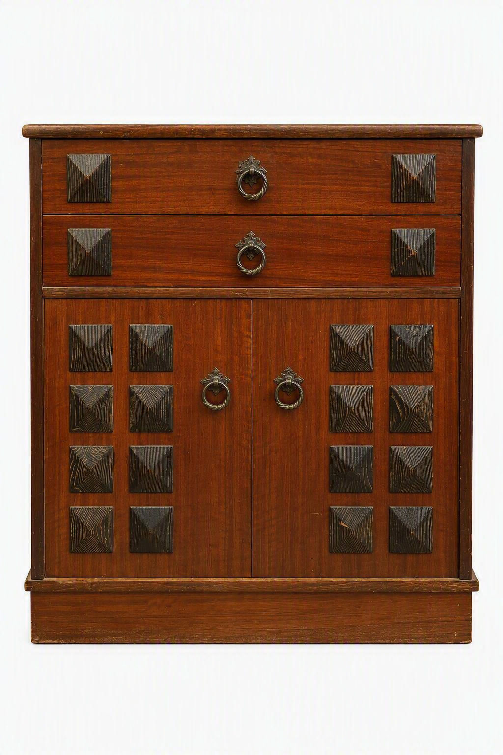 Cómoda con puertas y 2 cajones