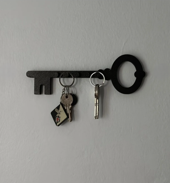 Dekoratif Anahtarlık Askısı (Anahtar Şeklinde)