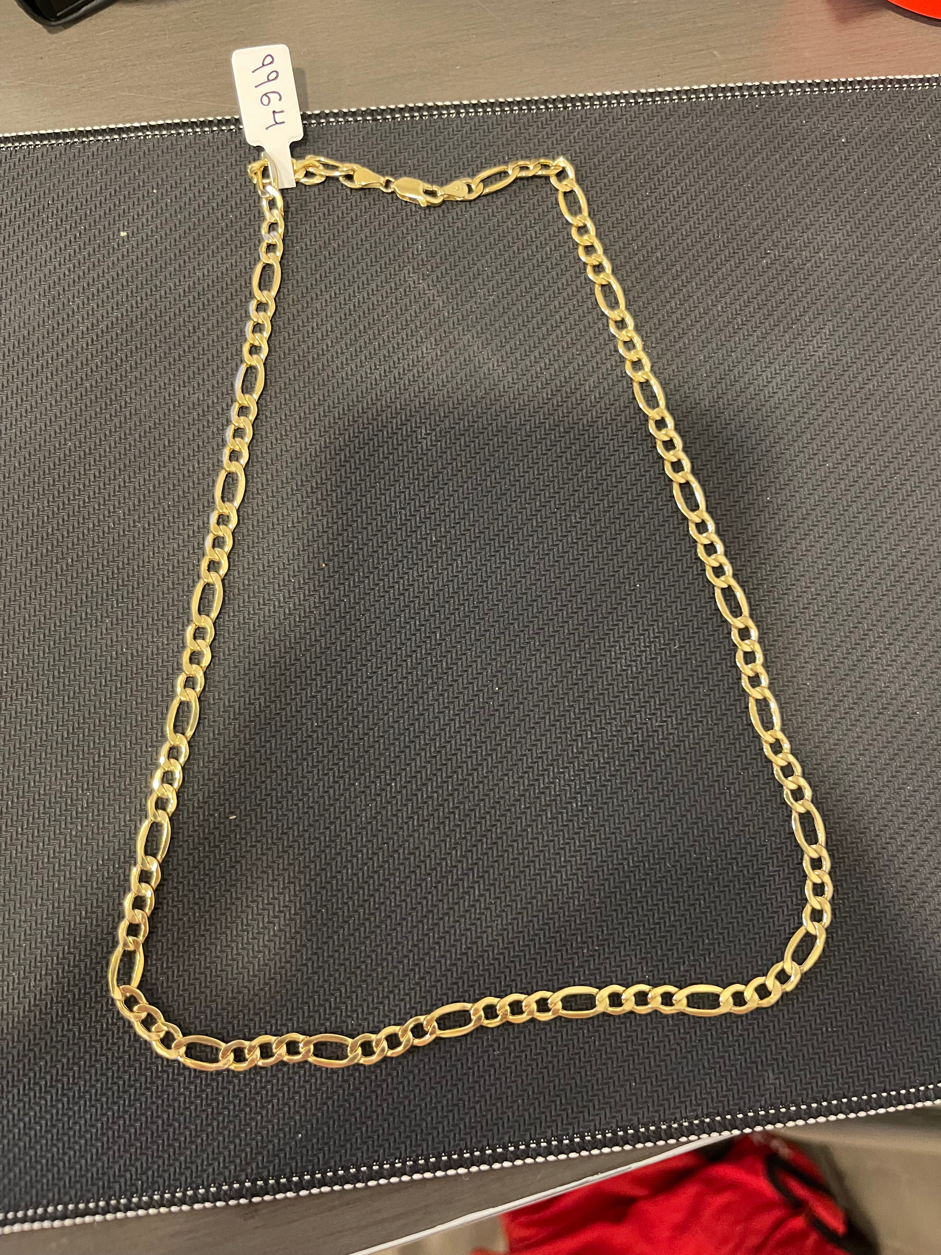 cadena figaro oro 14kt