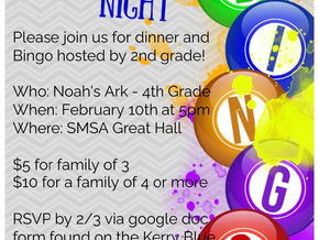 Bingo and Dinner Night (NA - Grade 4)