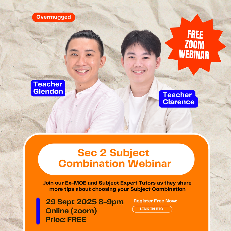 Sec 2 Subject Combination Webinar