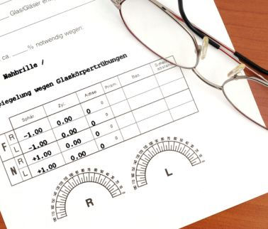 prescripției pentru corecția vizuală