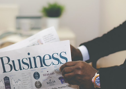 Business Newspaper Reading