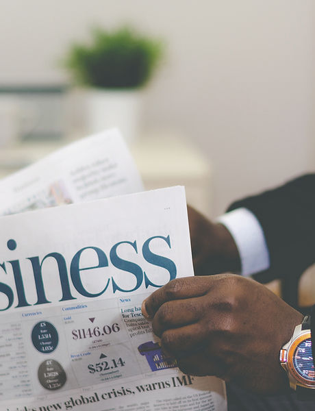 Reading Newspaper