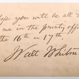 Walt Whitman 1819 - 1892