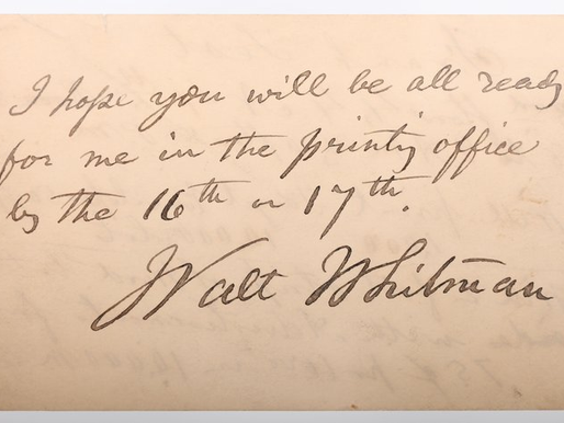 Walt Whitman 1819 - 1892