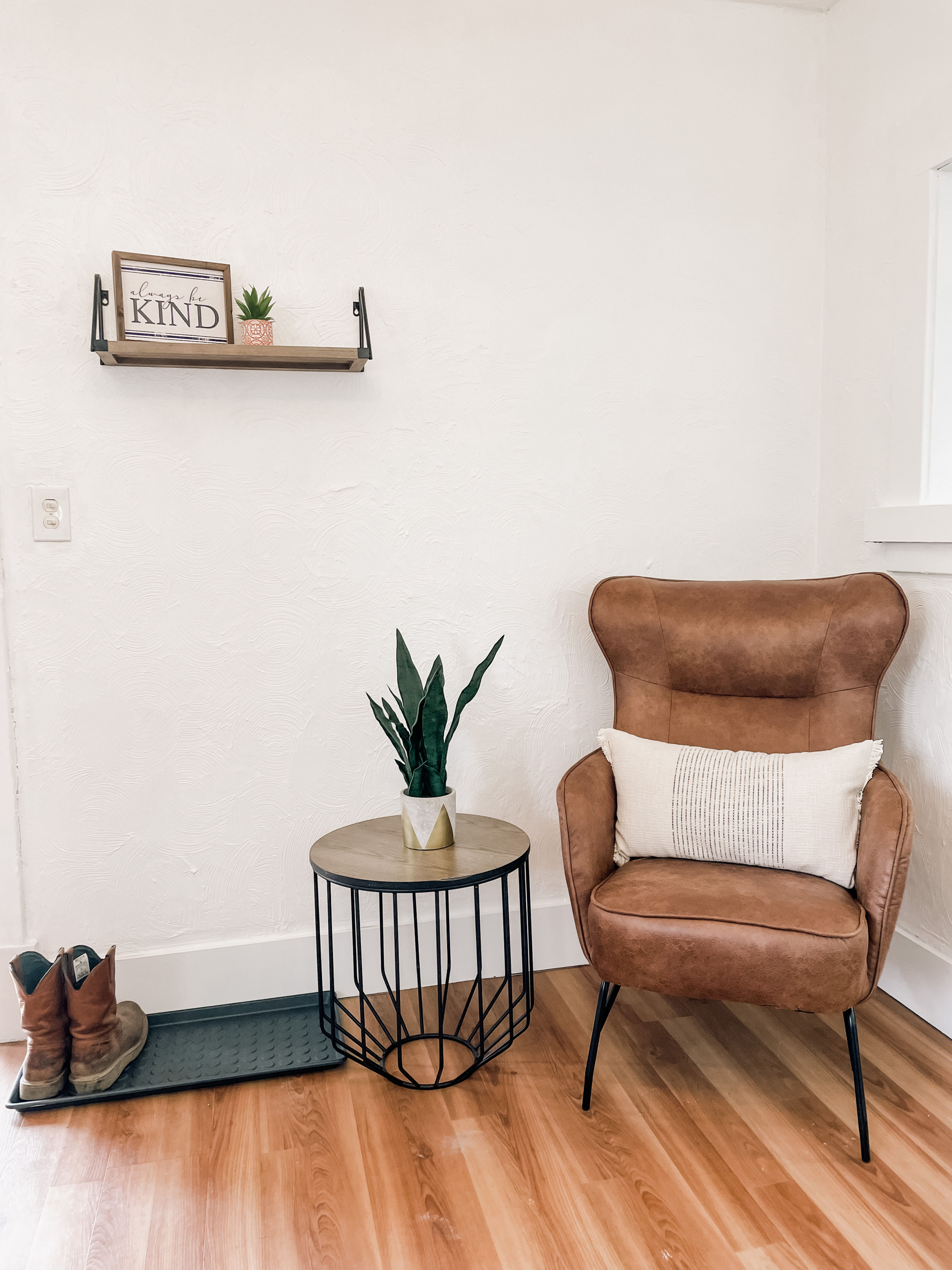 Leather Wingback Chair