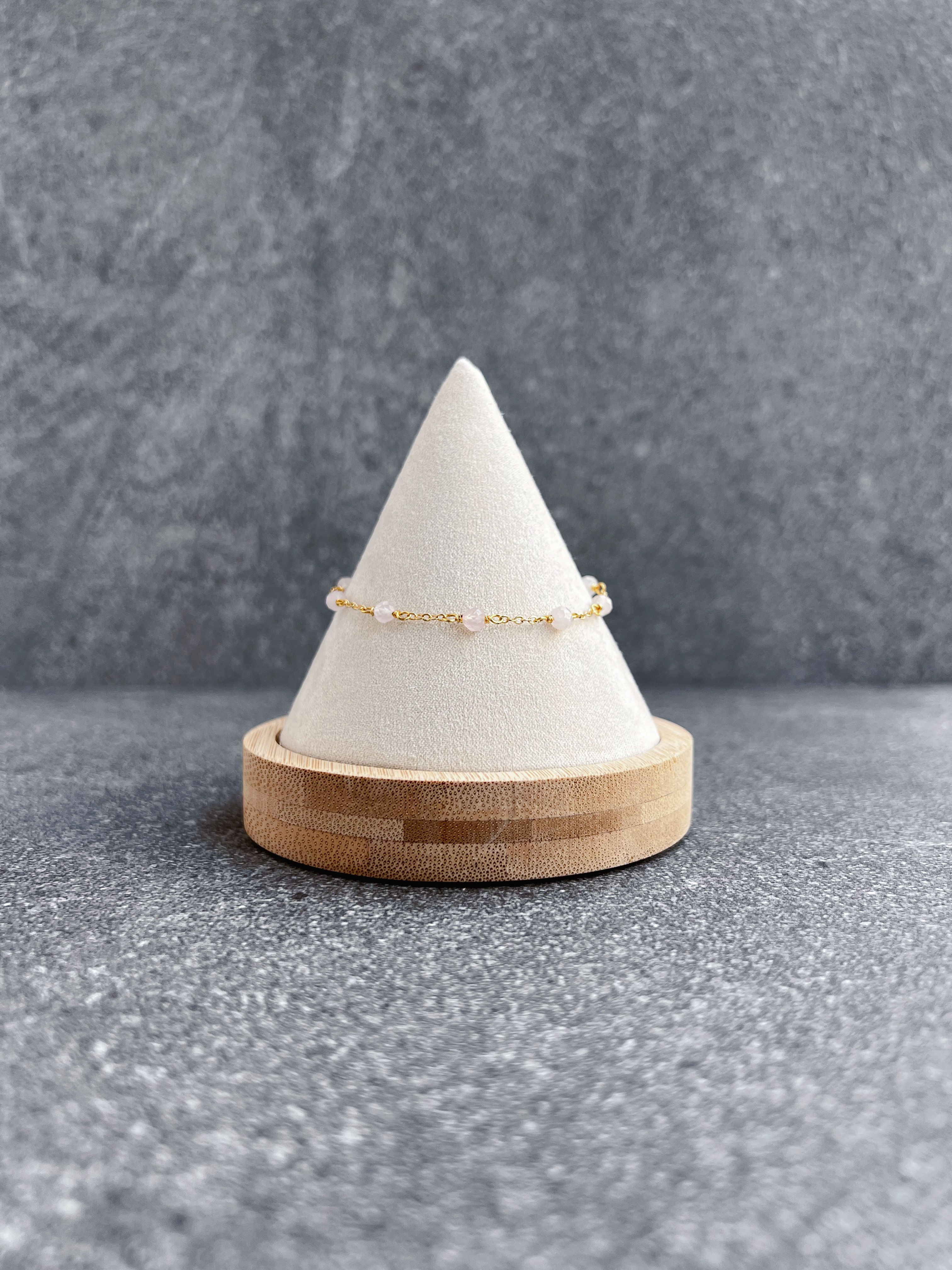 Rose Quartz Seven Stone Bracelet