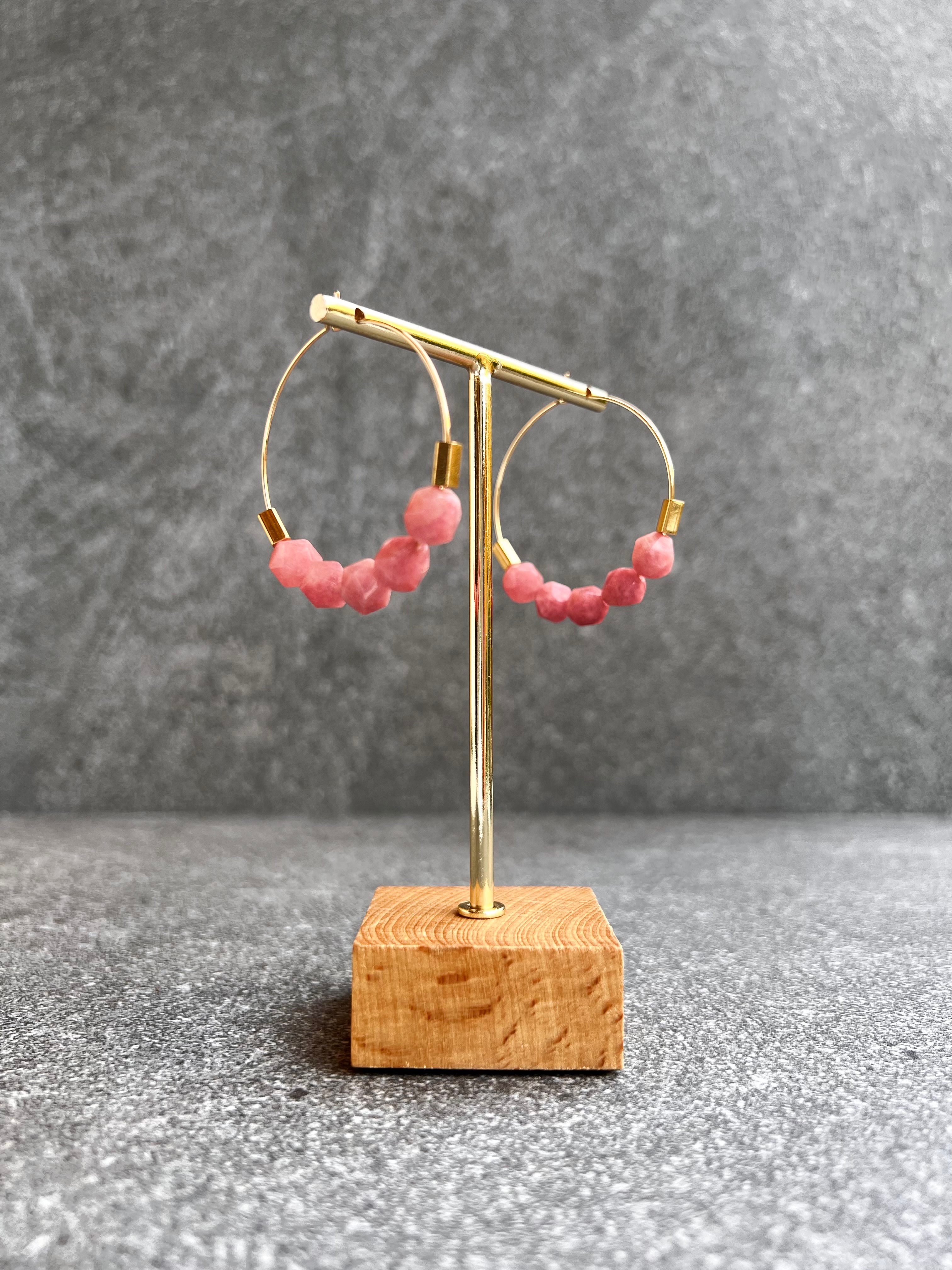 Rhodochrosite Hoops