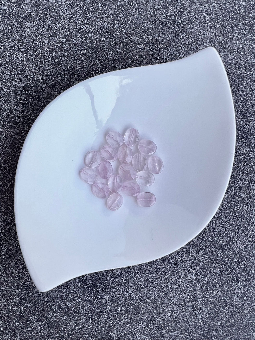 Thumbnail: Rose Quartz Large Oval Y Not Necklace