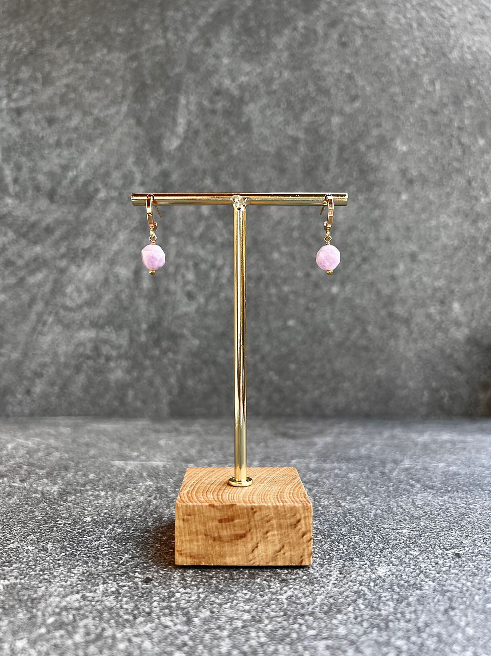 Lavender Amethyst Gem Drop Earrings