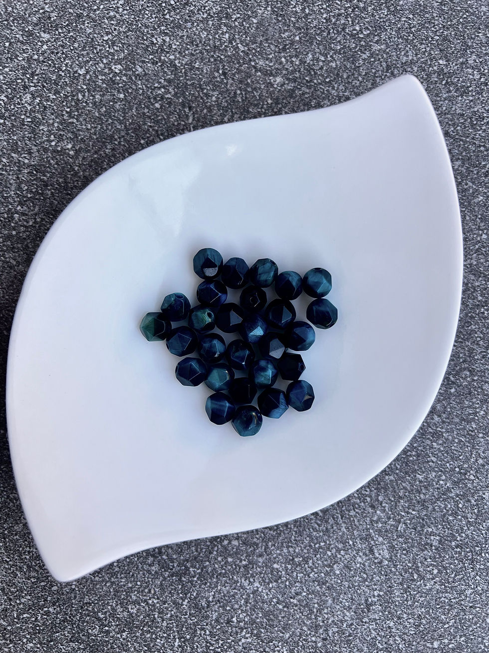 Thumbnail: Blue Green Tiger Eye Sequence Body Chain