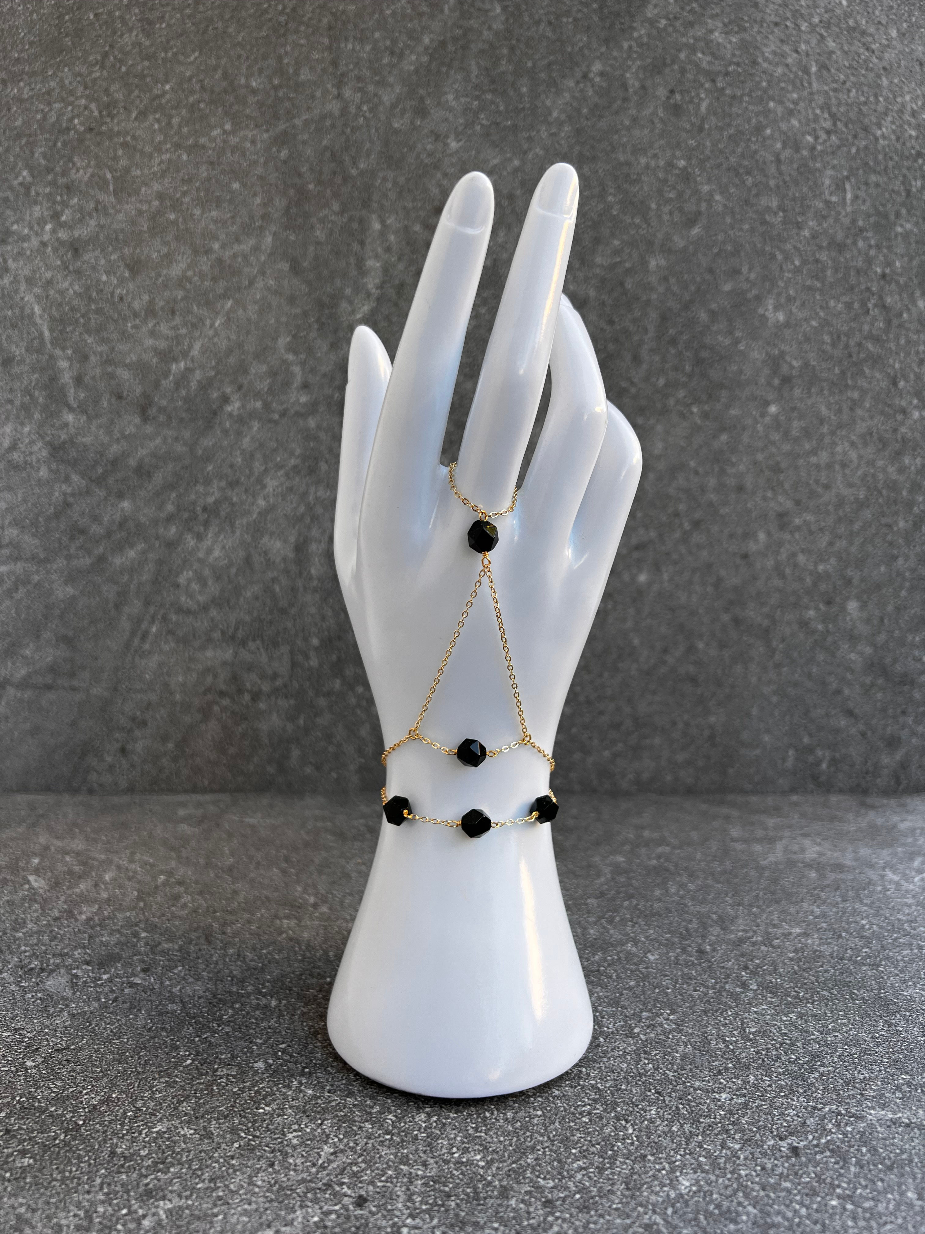 Green Sandstone Hand Chain