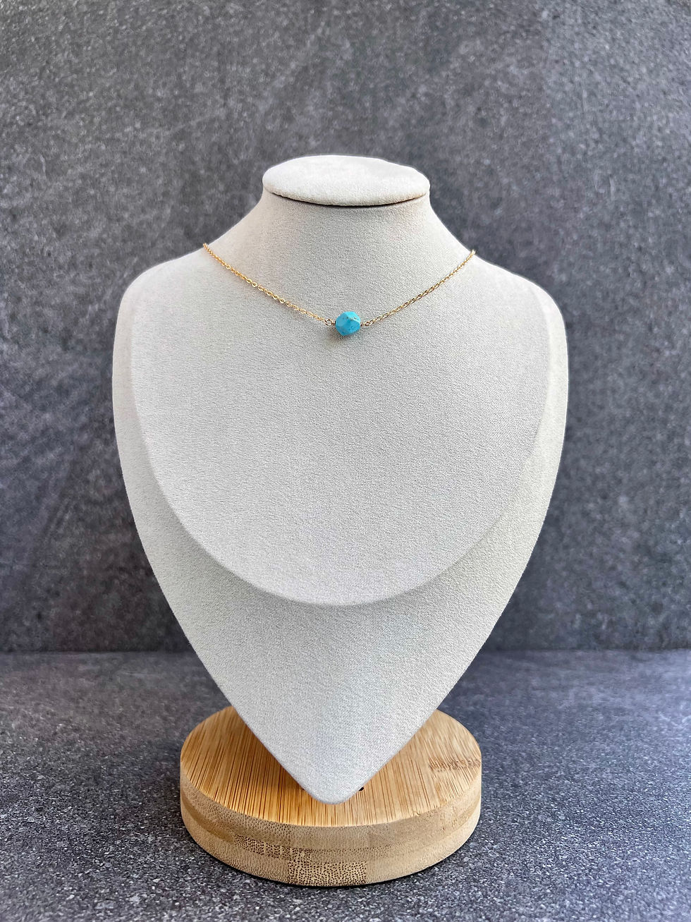 Turquoise Howlite Choker Necklace