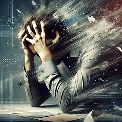 DALL·E 2024-11-01 14.30.06 - A realistic and expressive image of a person overwhelmed by s