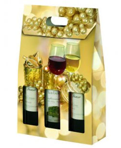 SCATOLA LITOGRAFATA 3 BOTTIGLIE