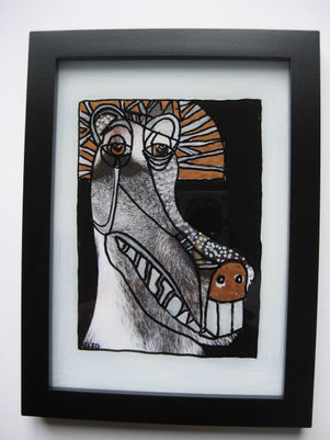 Personality Plus #2, Mixed Media, 6x8 inches, $45.JPG