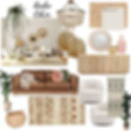 Boho chic mood board by IDI student Michaela Gibbs