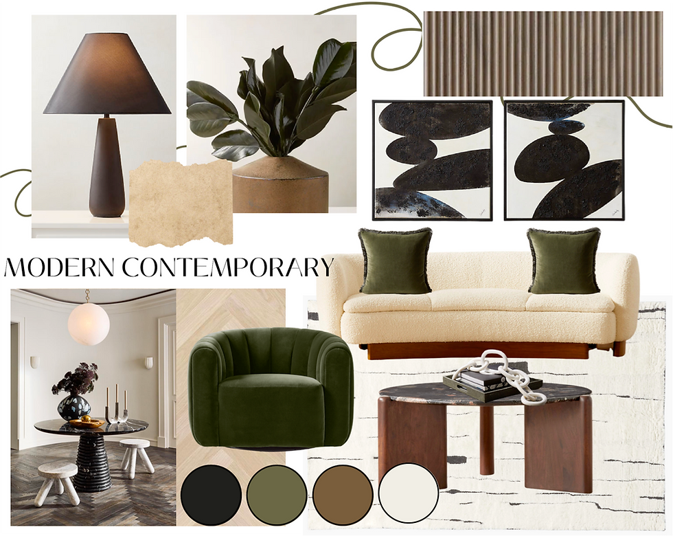 Contemporary Mood Board by Dania Rodriguez
