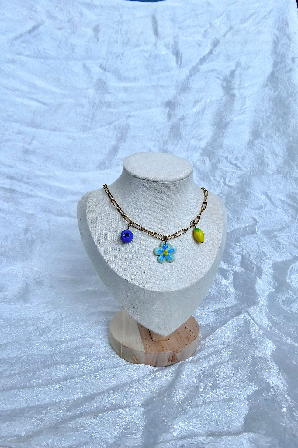 Miniature : Collier blue Blossom