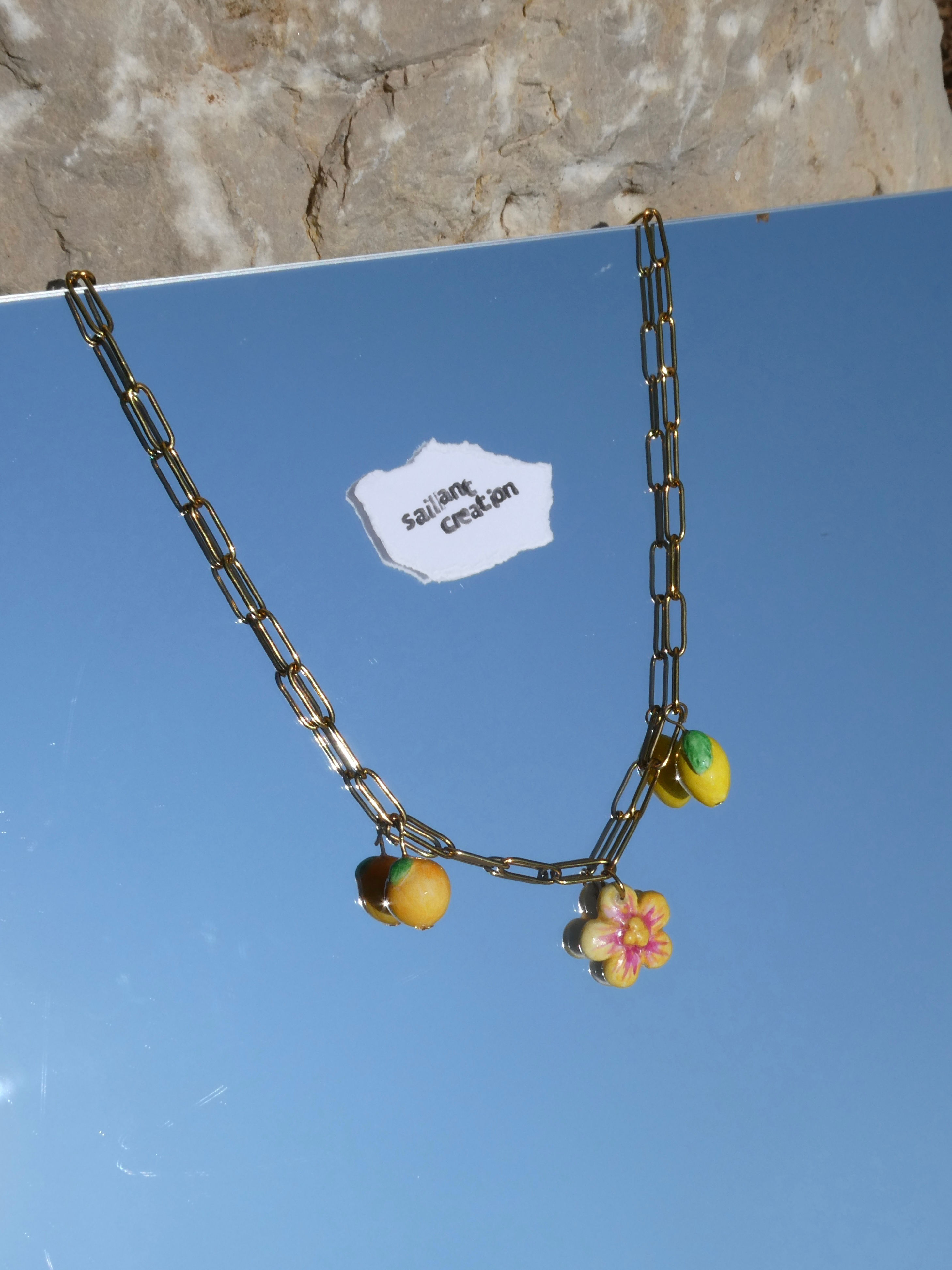 Collier yellow Blossom