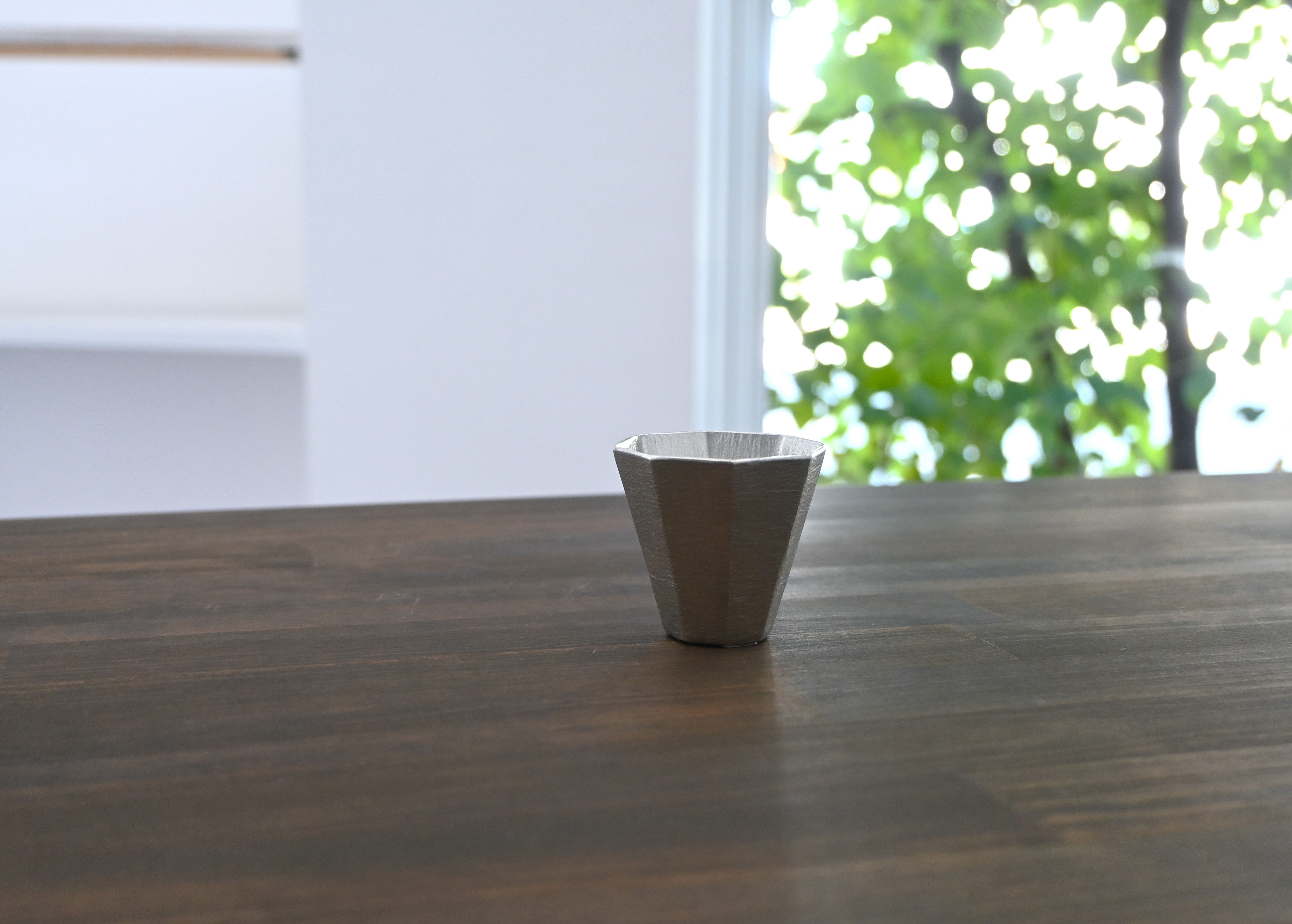 高光太郎　錫　ぐいのみ八角