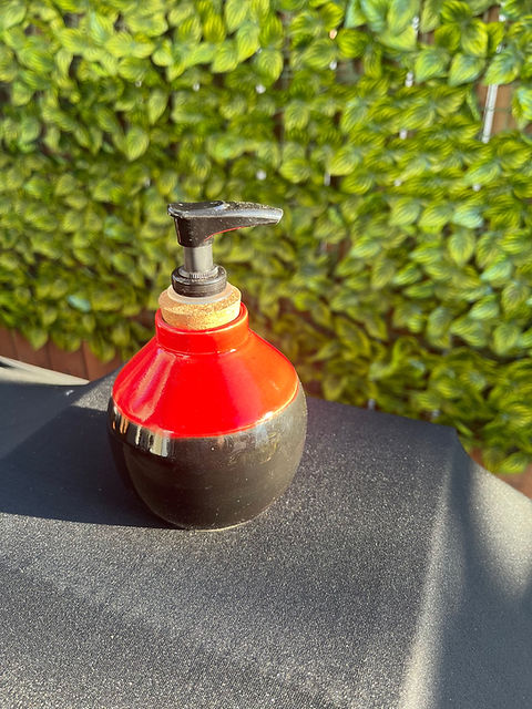 Red soap dispenser deals